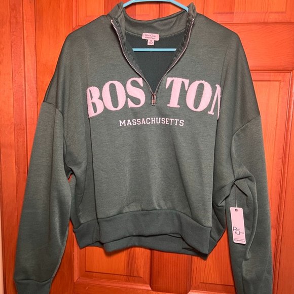 Boston Cropped Quarter Zip - Picture 1 of 4